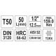 KLUCZ TRZPIENIOWY TORX 1/2" T50 L55MM -zdjęcie numer 4