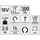 KLUCZ UDAROWY 18V 1/2'' 300NM - 2AH -zdjęcie numer 9