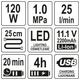 KOMPRESOR BEZPRZEWODOWY 120W, 25L/MIN -zdjęcie numer 8