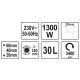 KOSIARKA ELEKTRYCZNA 1300W 330MM 30L -zdjęcie numer 4