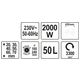 KOSIARKA ELEKTRYCZNA 2000W 430MM 50L -zdjęcie numer 4