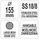 ŁYŻKA CEDZAKOWA 155MM -zdjęcie numer 2