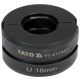 MATRYCE ZAPASOWE DO YT-21735 TYP U 18MM -zdjęcie numer 1