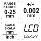 MIKROMETR 0-25MM WYŚWIELACZ CYFROWY -zdjęcie numer 4