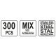 NAKRĘTKI NIERDZEWNE METRIC MIX 300 SZT -zdjęcie numer 4