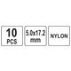 NITY PLASTIKOWE 5.0x17.2MM 10SZT. -zdjęcie numer 3