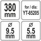 NÓŻ DO KOSIARKI 380MM -zdjęcie numer 5