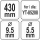 NÓŻ DO KOSIARKI 430MM -zdjęcie numer 5