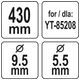 NÓŻ DO KOSIARKI 430MM -zdjęcie numer 5