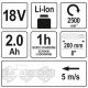 OKRZESYWARKA TELESKOPOWA 18V 8'' - 2AH -zdjęcie numer 7