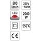 OPALARKA 2000W 50~550°C AKCES wskaźn LED -zdjęcie numer 4