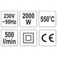 OPALARKA 2000W (I)350°C (II)550°C -zdjęcie numer 6