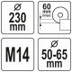 OSŁONA PRZECIWPYŁOWA DO CIĘCIA 230MM -zdjęcie numer 3