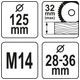 OSŁONA PRZECIWPYŁOWA UCHYLNA 125MM -zdjęcie numer 4