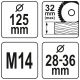 OSŁONA PRZECIWPYŁOWA UCHYLNA 125MM -zdjęcie numer 4