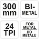 PIŁA DO METALU 300MM Z DREWN. RĄCZKĄ -zdjęcie numer 3