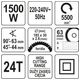 PILARKA TARCZOWA 185MM 1500W 5500 OBR/MI -zdjęcie numer 4