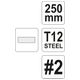 PILNIK DO METALU PŁASKI 250MM #2 -zdjęcie numer 3