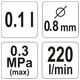 PISTOLET LAKIERNICZY HVLP 0,1L 0,8 MM -zdjęcie numer 3
