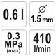 PISTOLET LAKIERNICZY HVLP 0,6 L 1,5 MM -zdjęcie numer 3