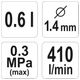 PISTOLET LAKIERNICZY HVLP 0,6L 1,4 MM -zdjęcie numer 3