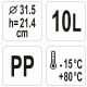 POJEMNIK DO ŻYWNOŚCI OKRĄGŁY PP 10L -zdjęcie numer 3