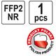 PÓŁMASKA FILTRUJĄCA FFP2/PZ -zdjęcie numer 3