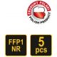 PÓŁMASKI FILTRUJĄCE FFP1/K 5 szt. -zdjęcie numer 3