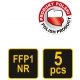 PÓŁMASKI FILTRUJĄCE FFP1/PZ 5 szt. -zdjęcie numer 3