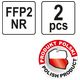 PÓŁMASKI FILTRUJĄCE FFP2/P 2 szt. -zdjęcie numer 3