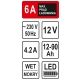 PROSTOWNIK 12V 6A 90AH LED -zdjęcie numer 4