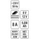 PROSTOWNIK ELEKTRONICZN 6/12V 8A 5-200Ah -zdjęcie numer 2