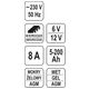 PROSTOWNIK ELEKTRONICZN 6/12V 8A 5-200Ah -zdjęcie numer 2