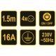 PRZEDŁUŻACZ EL/BI/ 4G Z/U 1,5M Z WYŁ. -zdjęcie numer 5