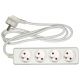 PRZEDŁUŻACZ ELEKTR./BIAŁY/ 4G Z/U 1,5 M -zdjęcie numer 1