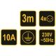 PRZEDŁUŻACZ ELEKTR./BIAŁY/ 4G Z/U 3M -zdjęcie numer 5