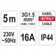 PRZEDŁUŻACZ IP44, 5M, 3G1,5MM -zdjęcie numer 5