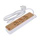 PRZEDŁUŻACZ Z USB DREWNO 3G Z/U 1,4M -zdjęcie numer 2
