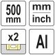 PRZYMIAR ALUMINIOWY L 500 MM -zdjęcie numer 4