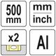 PRZYMIAR ALUMINIOWY L 500 MM -zdjęcie numer 4