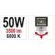 REFLEKTOR DIODOWY Z CZUJN. RUCHU 50W 3500LM YATO -zdjęcie numer 5