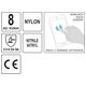 RĘKAWICE OCHR. Z OBSŁ. SMART. NITR R. 8 -zdjęcie numer 9
