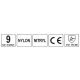 RĘKAWICE ROBOCZE NYLON/NITR. BIAŁE 9 -zdjęcie numer 8
