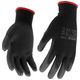 RĘKAWICE ROBOCZE NYLON/PU CZARNE 8 -zdjęcie numer 2