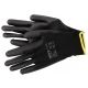 RĘKAWICE ROBOCZE NYLON/PU CZARNE 9 -zdjęcie numer 1