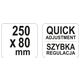 ŚCISK STOLARSKI KUTY 250 X 80 MM -zdjęcie numer 4