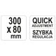 ŚCISK STOLARSKI KUTY 300 X 80 MM -zdjęcie numer 4