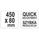 ŚCISK STOLARSKI KUTY 450 X 80 MM -zdjęcie numer 4