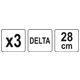 SIATKA ŚCIERNA DELTA 28CM 3SZT P60 -zdjęcie numer 4