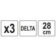 SIATKA ŚCIERNA DELTA 28CM 3SZT P60 -zdjęcie numer 4
